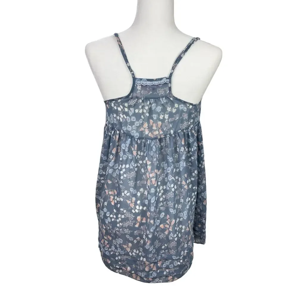 Victoria's Secret Angels XS Top Babydoll Floral Sheer Coquette Feminine Y2K - Picture 6 of 11